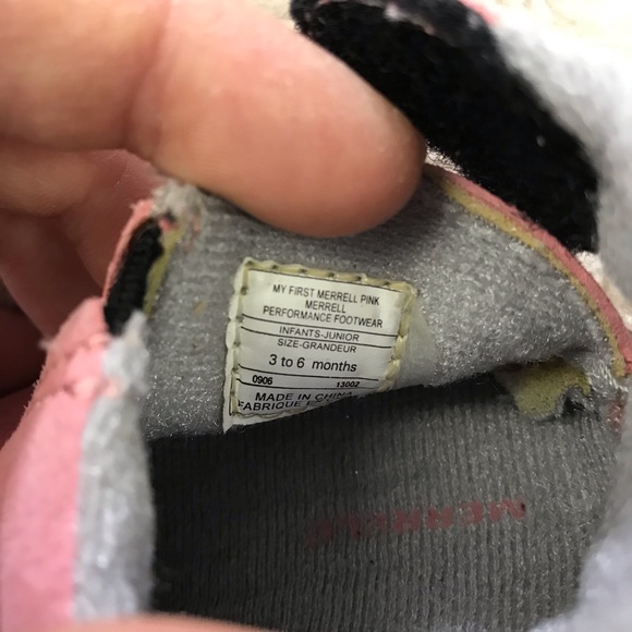 My First Merrell Baby Girl Shoes Pink Gray 3-6M - Picture 10 of 10